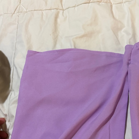 Lavender Off-Shoulder Top - Picture 4 of 4